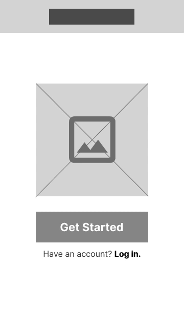 Low fidelity prototype used for user testing.